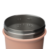 Sport Stainless Sleek shaker bottle with lockable lid and BlenderBall for smooth blends, featuring an insulated, easy-grip design and advanced blending technology. | Color#Sunrise