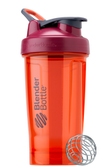 Orange 24oz protein shake cup made of odor-resistant Tritan. | Color#saffron_Size#24oz